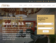 Tablet Screenshot of hotelrizpavia.com